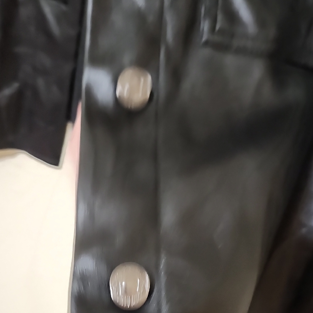 Zara Black Leather Jacket - Picture 5 of 11